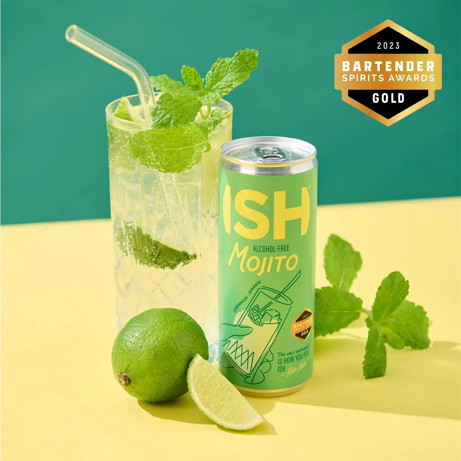 Безалкохолен коктейл МОХИТО Non-Alcoholic MOJITO – ISH Spirits, 250 ml