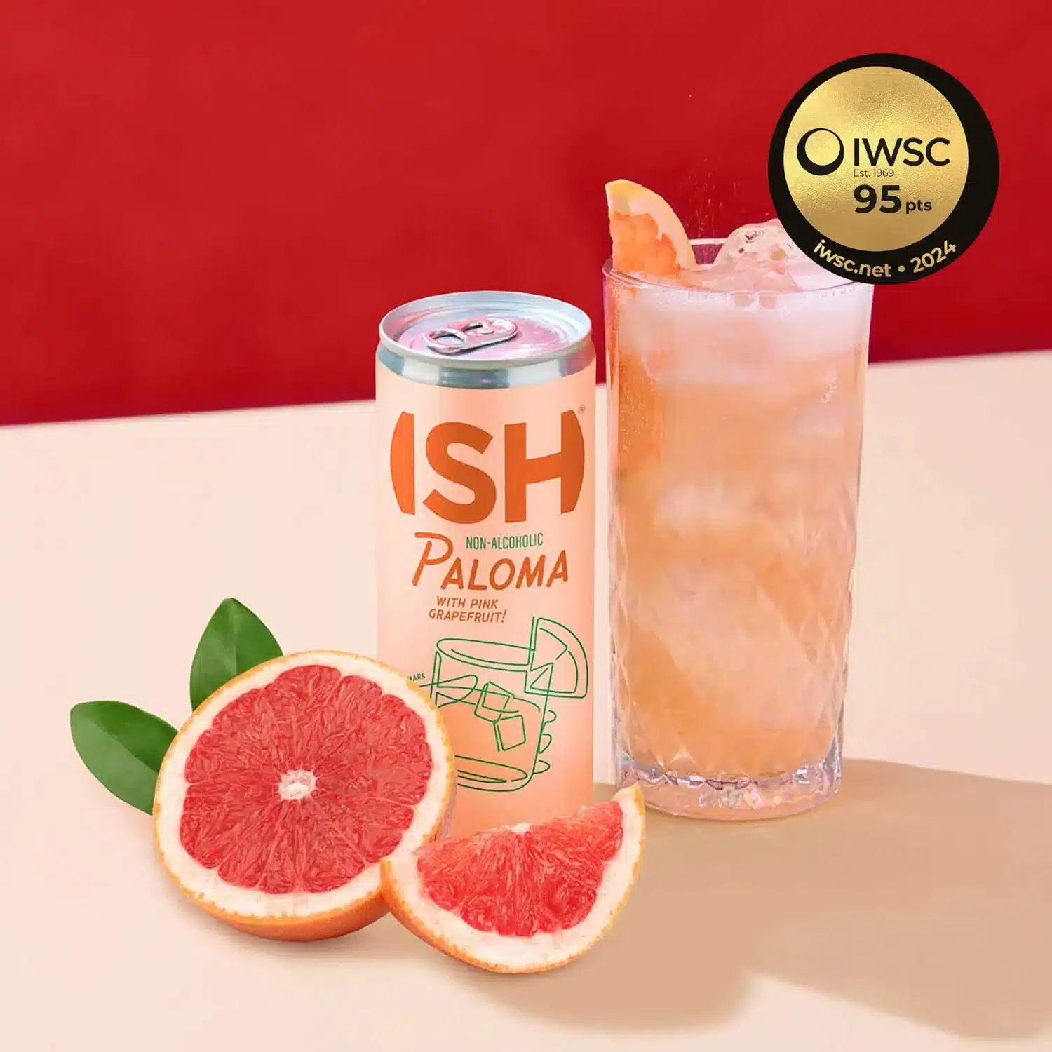 Безалкохолен коктейл Палома, Non-Alcoholic Paloma – ISH Spirits, 250 ml.