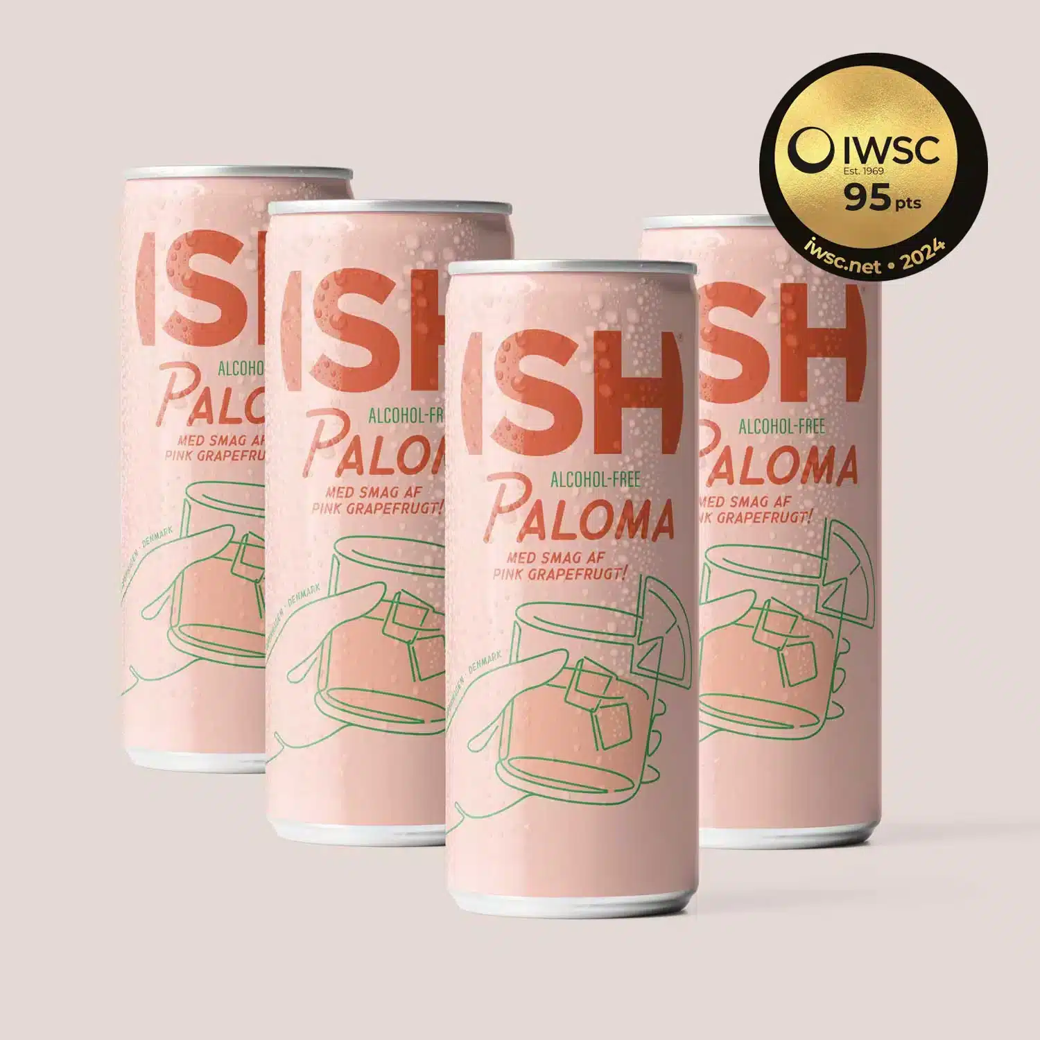 Безалкохолен коктейл Палома, Non-Alcoholic Paloma – ISH Spirits, 4х250 ml.
