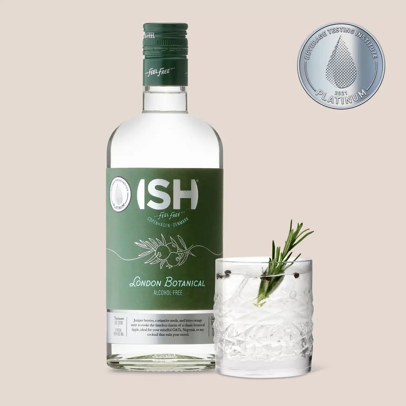 Безалкохолен джин ISH London Botanical Spirit, 700 мл.