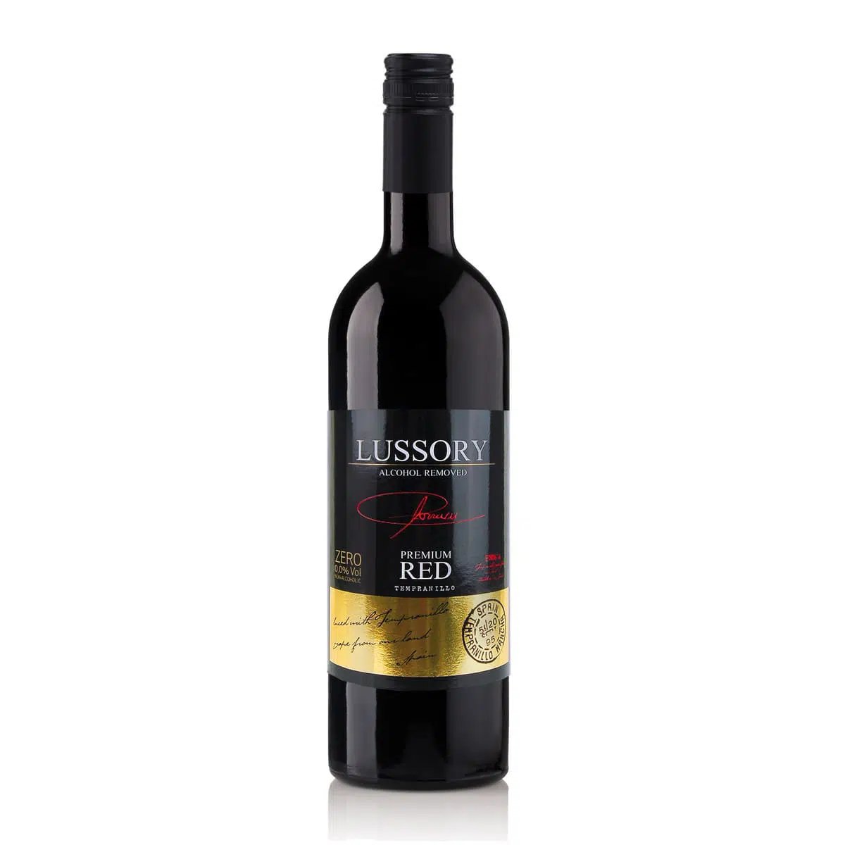 Lussory Premium Red Tempranillo 0%, безалкохолно червено вино, 750 мл.